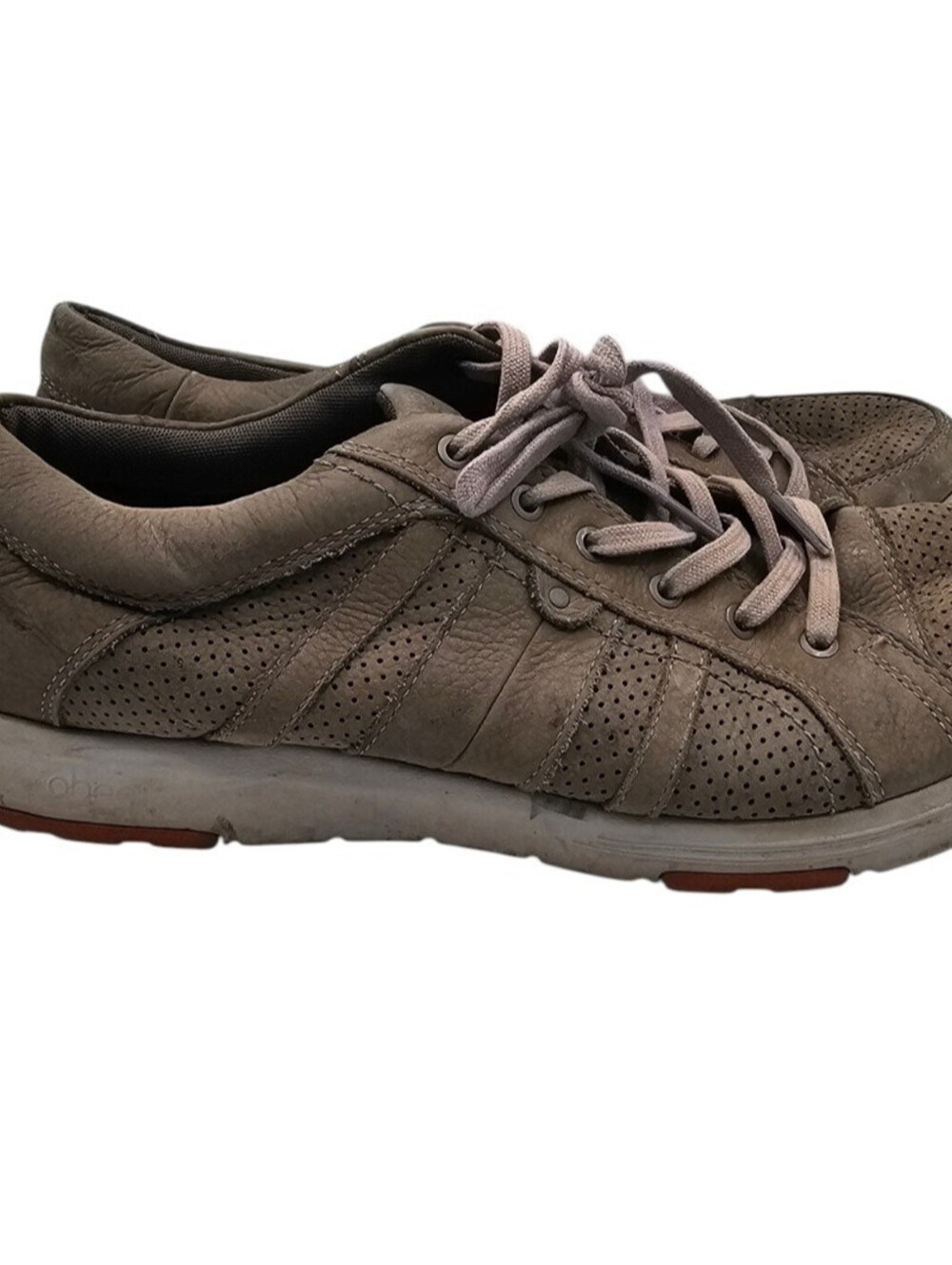 ABEO LiTe Cort sneakers Mens Sz 10.5 Beige Gray Lace Up